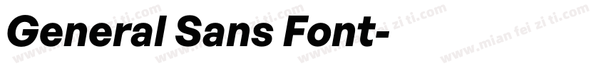 General Sans Font字体转换
